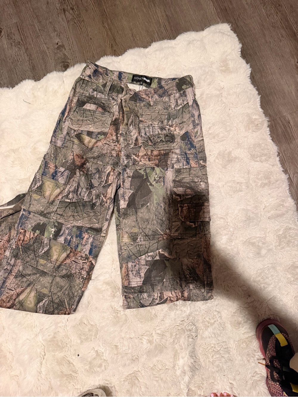 Fashion Nova Women’s Boyfriend Jeans - Camouflage Multi